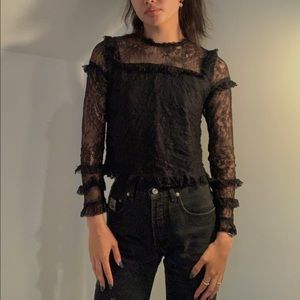 Forever 21, size small, black (lace)